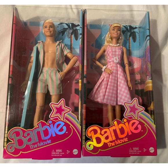 BARBIE THE MOVIE COLLECTIBLE DOLLS SET . - Picture 1 of 14